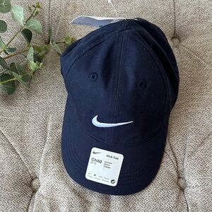 Nike Kids Navy Cap with White Swoosh